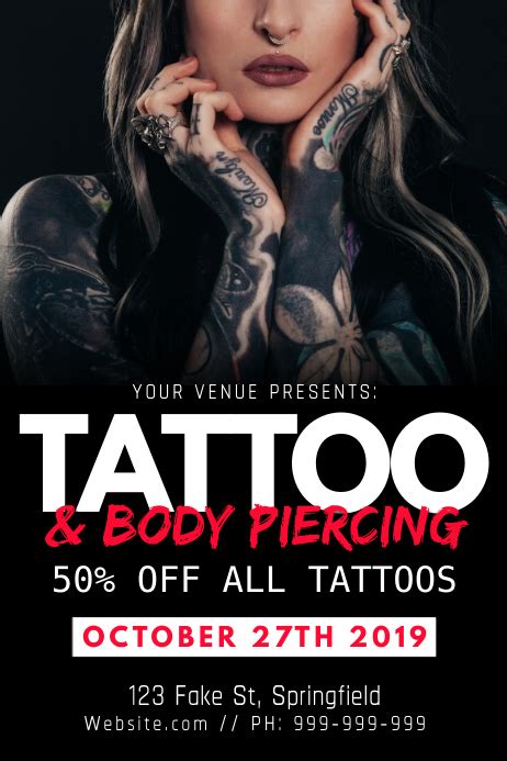 Free Tattoo Poster Templates 